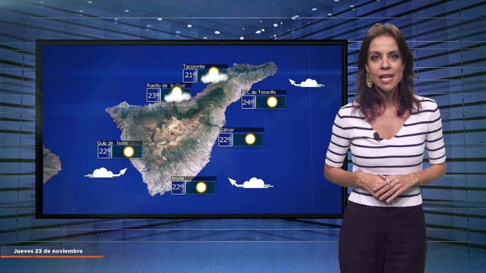 La previsión del tiempo en Canarias para el 23 de noviembre de 2023, en Atlántico Televisión.