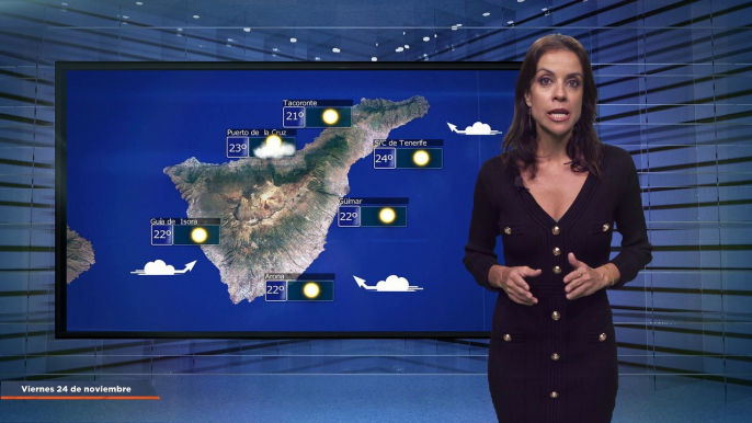 La previsión del tiempo en Canarias para el 24 de noviembre de 2023, en Atlántico Televisión.