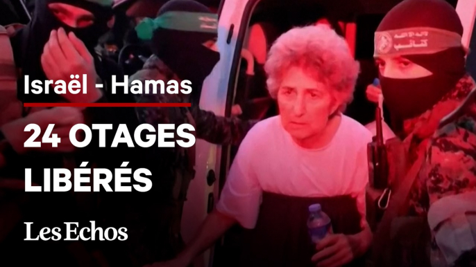 Guerre Israël-Hamas : les premières images des 24 otages libérés