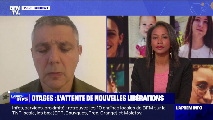 Libération des otages: "Nous parlons de 13 otages contre 39 terroristes qui vont être libérés des prisons israéliennes" ce samedi, indique le porte-parole de Tsahal