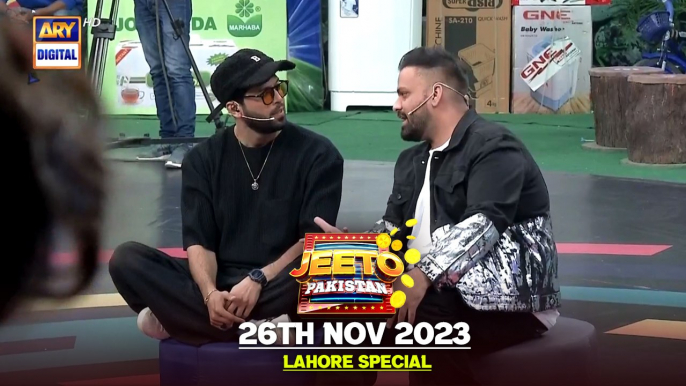 Jeeto Pakistan | Lahore Special | Aadi Adeal Amjad | 26 Nov 2023 | Fahad Msutafa  | ARY Digital