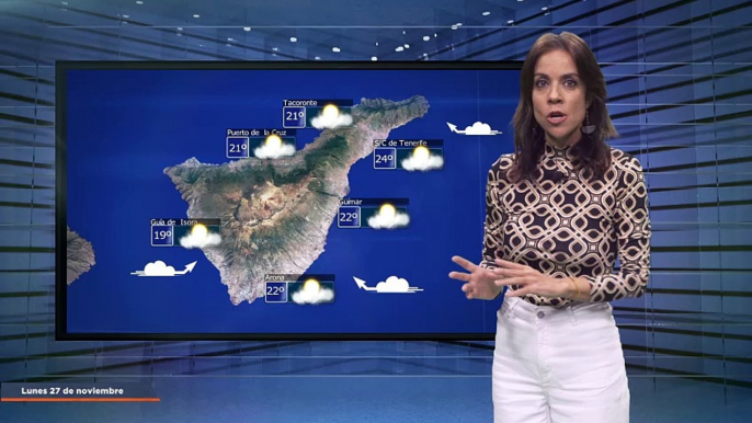 La previsión del tiempo en Canarias para el 27 de noviembre de 2023, en Atlántico Televisión.