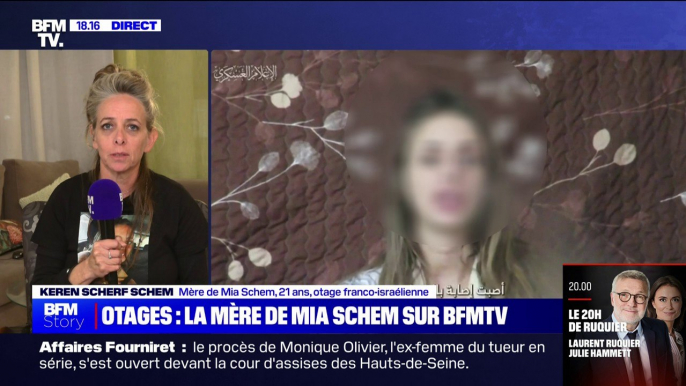 "Je pensais qu'elle serait libérée aujourd'hui, mais elle ne le sera pas":  La mère de Mia Schem, otage franco-israélienne de 21 ans, réagit sur BFMTV aux libérations d’otages du Hamas