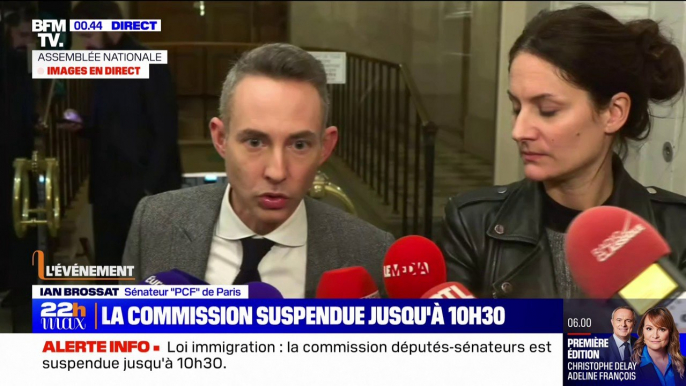 Ian Brossat (PCF) sur le projet de loi immigration: "Il n'y a pas un seul sujet depuis le début de la discussion sur lequel les macronistes ont tenu bon"