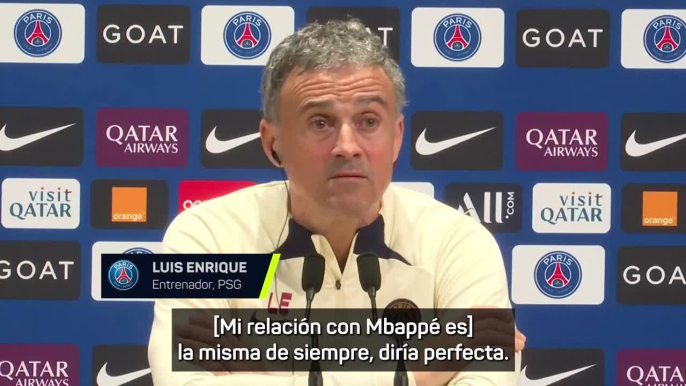 Luis Enrique: "Con Mbappé no somos novios pero casi, más que nada porque él no quiere"