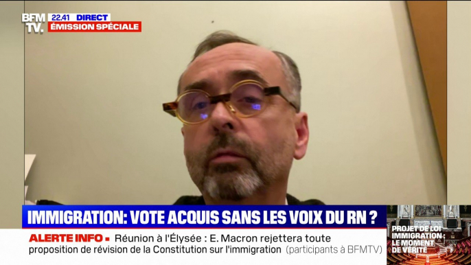 Projet de loi immigration: "C'est un texte évidemment plus à droite que celui imaginé par les partisans de monsieur Darmanin", affirme Robert Ménard (maire divers droite de Béziers)