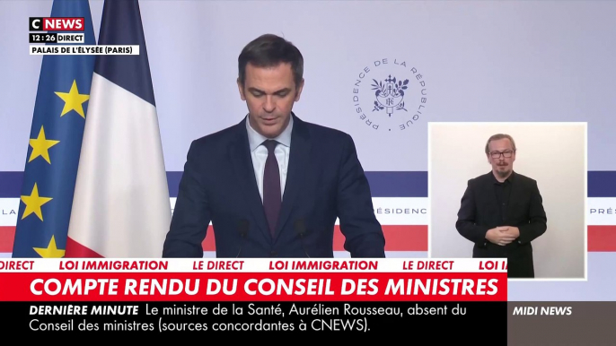 Loi Immigration: Olivier Véran confirme la démission du ministre de la Santé Aurélien Rousseau - La loi transmise au Conseil constitutionnel dès aujourd'hui par Emmanuel Macron