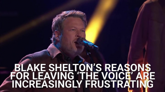 We've Been Thinking About Blake Shelton's Reasons For Leaving 'The Voice' Lately, And It Makes Us Even More Frustrated With The Coaches In Season 24