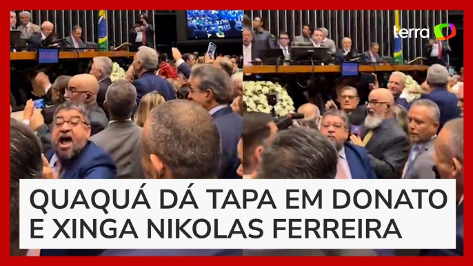 Deputado do PT dá tapa na cara de colega bolsonarista na Câmara dos Deputados