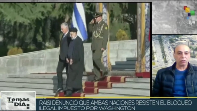 Pdte. de Irán Ebrahim Raisi recibió a su homólogo cubano Miguel Díaz-Canel