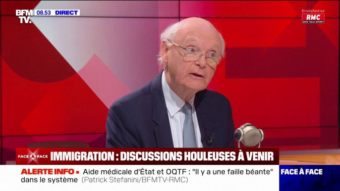 Immigration: "Oui, il faut faire des quotas, mais pour ne pas faire de quotas bidons, il faut réviser la Constitution" assure Patrick Stefanini