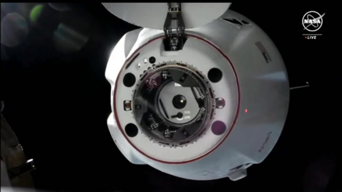 SpaceX CRS-29 Cargo Dragon Docked With Space Station