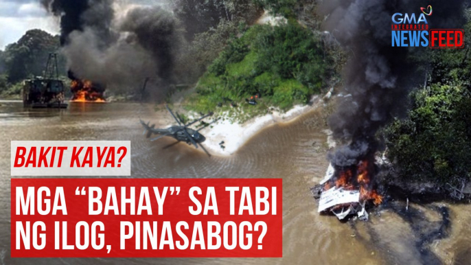 Mga “bahay” sa tabi ng ilog, pinasabog? | GMA Integrated Newsfeed