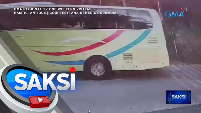 Dash cam ng bus na nahulog sa bangin, wasak na nang matagpuan | Saksi