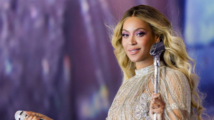 Beyoncé Put a Holiday Twist on the Classic Pinstripe Suit