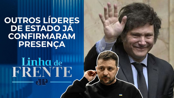 Zelensky deve marcar presença na posse de Milei, diz jornal | LINHA DE FRENTE