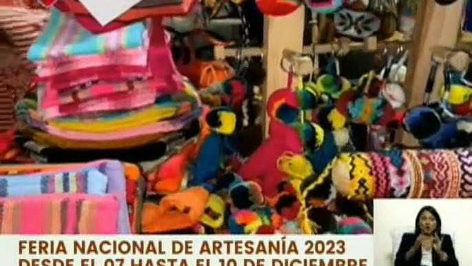 Muñequeras, indígenas y escultores ofrecen sus productos en la Feria Nacional de Artesanía 2023