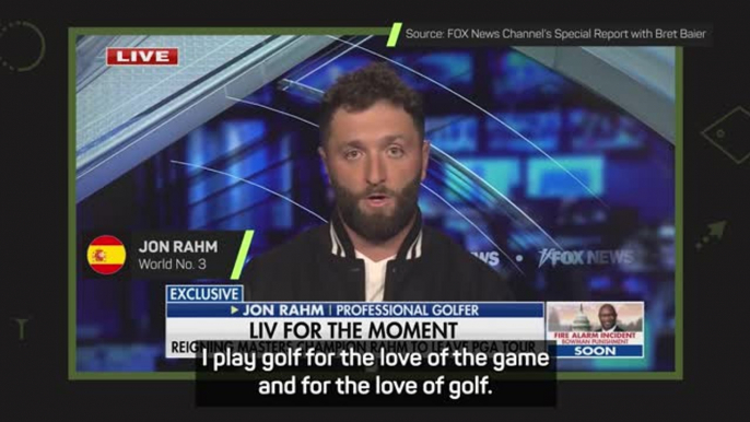 'I don't play golf for money' - Rahm defends LIV Golf defection