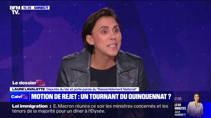 Laure Lavalette (RN) sur le rejet du projet de loi immigration: "Ce texte était la quintessence de l'en même temps macronien avec quelques petites mesurettes de fermeté et à côté un appel d'air sans précédent"