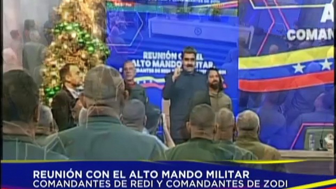 Pdte. Maduro lidera reunión con el Alto Mando Militar, comandantes de REDI y ZODI