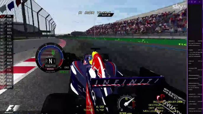 F1Brain S2 - GP de Russie 8/10 - qualifs, course sprint et course principale - rFactor IA league