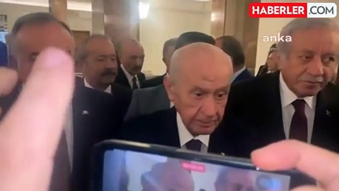 MHP Genel Başkanı Devlet Bahçeli, TBMM Genel Kurulu'nda konuşmaları terk etti