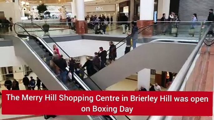 Shoppers head for shopping centres in search of festive bargains