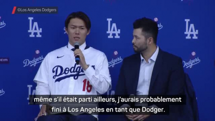 Dodgers - Yamamoto : "Je ne dirais pas que Shohei Ohtani est la seule raison de ma venue"