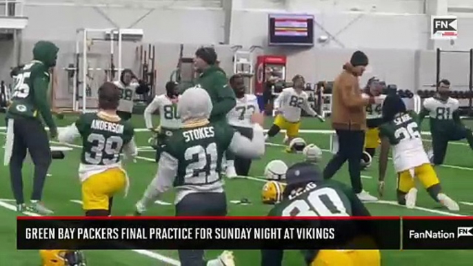 Green Bay Packers Final Practice for Sunday Night at Vikings