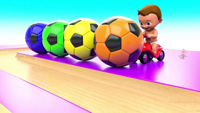 Tumbling Color Soccer Balls Slider Wooden Toy  Learn Colors for Children Kids Baby with Color Balls