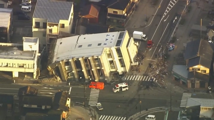 Drone footage shows devastating aftermath of deadly Japan earthquakes