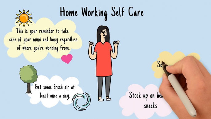 Home working Self Care Tips #selfcare #selfimprovement #remotework #goals