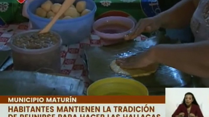 Habitantes del edo. Monagas mantienen la tradición de reunirse para hacer las hallacas