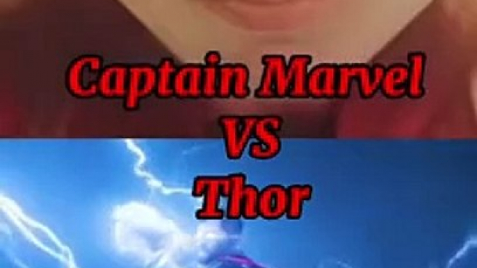 Captain Marvel VS Thor #captainmarvel #thor #mcu #marvel #edit #battle #trend #superhero #comics #dc #comparison #tvd #theoriginals #thevampirediaries #fight