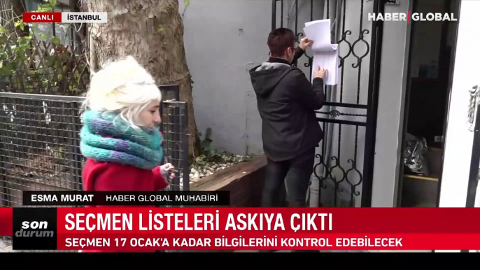 Seçmen listeleri askıya çıktı