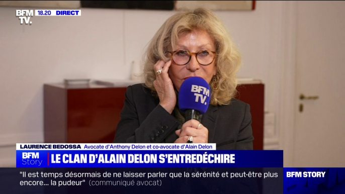 Affaire Delon: "Je trouve regrettable qu'Anouchka monte au créneau comme ça", affirme Laurence Bedossa (avocate d’Anthony Delon et co-avocate d’Alain Delon)