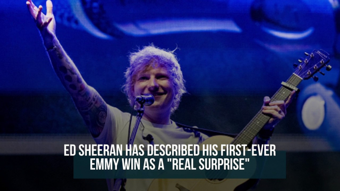 Ed Sheeran reacts to first-ever Emmy win