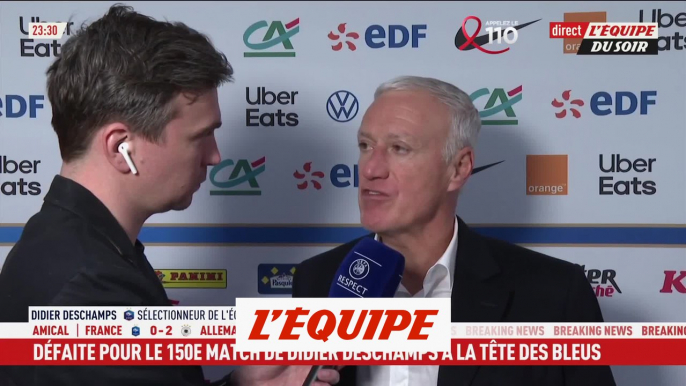 Didier Deschamps « Énervé, non, déçu oui » - Foot - Amical - Bleus