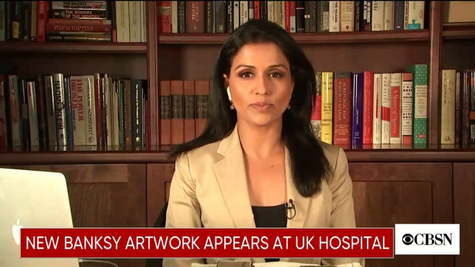 Obra de arte de Banksy aparece en un hospital de Inglaterra