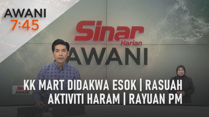 AWANI 7:45 [25/03/2024] –  KK Mart didakwa esok | Rasuah aktiviti haram | Rayuan PM