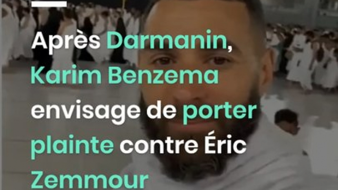 Après Darmanin, Karim Benzema envisage de porter plainte contre Éric Zemmour