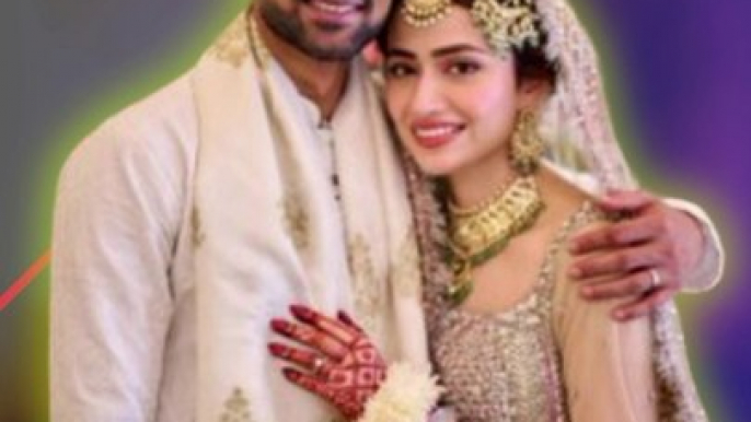 Shoaib Malik and Sana Javed