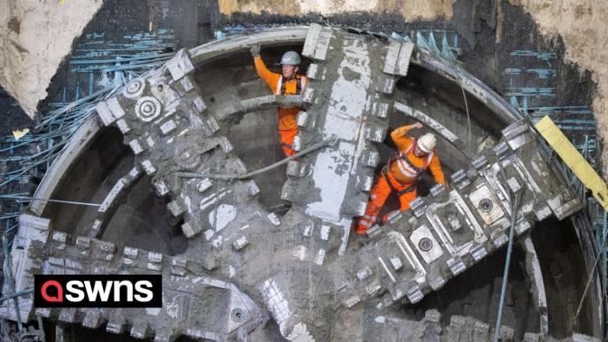 HS2 landmark as giant tunnel boring machine completes work to Old Oak Common station