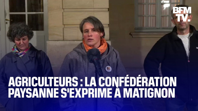 Colère des agriculteurs: la Confédération paysanne s'exprime après son rendez-vous avec Gabriel Attal