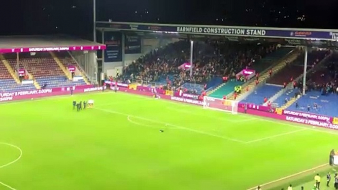 Luton Town fans at Burnley