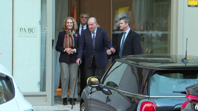 La infanta Elena reaparece de lo más sonriente tras el cumpleaños del Rey Juan Carlos