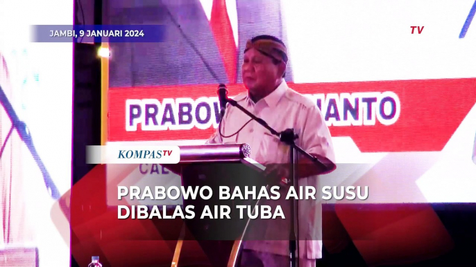 Kampanye di Jambi, Prabowo Bahas Air Susu Dibalas Air Tuba