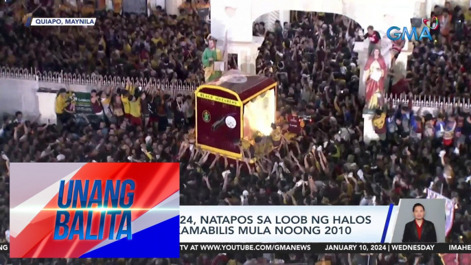 Traslacion 2024, natapos sa loob ng halos 15 oras; Pinakamabilis mula noong 2010 | UB