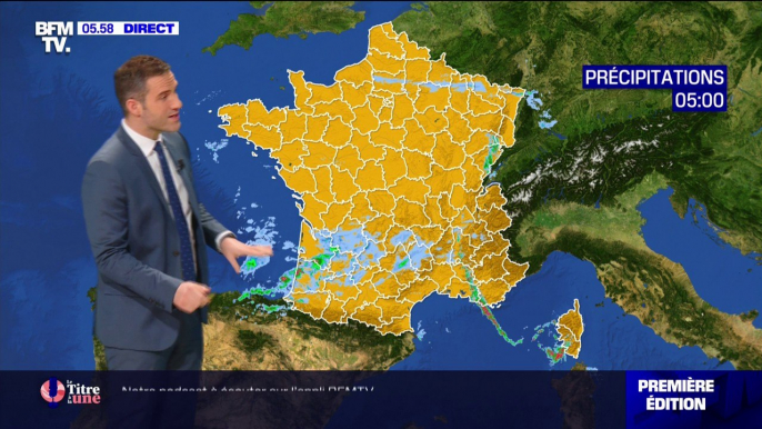 Un temps sec sur le nord du pays et des précipitations attendues sur la moitié sud ce mercredi