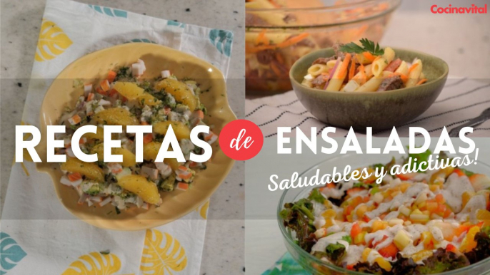 5 recetas de ensaladas ¡Saludables, deliciosas y adictivas!